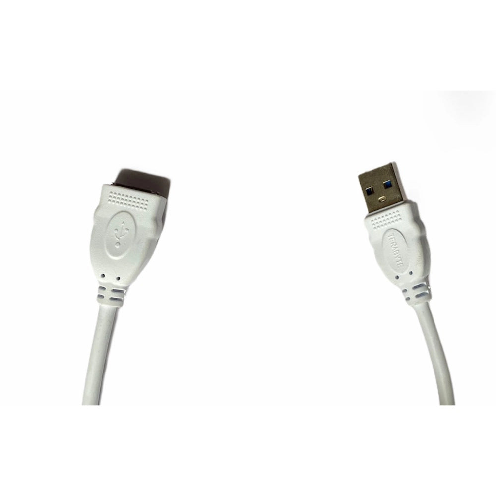 Generic USB Male to Female Extension Cable 1.5 Yards Supports LCD, LED, TV USB Ports Connects Printer, PC, External Hard Drive (White)