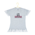 Generic Girl's Casual Short Sleeve Printed Cotton T Shirt (Grey)