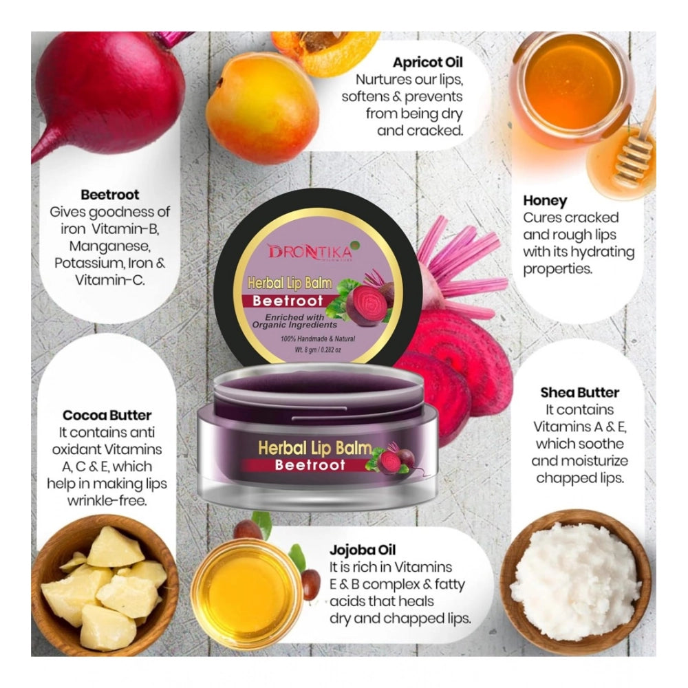 Generic Unisex Herbal Dark And Chapped Lips Beetroot Lip Balm Pack Of 2  (20gm)
