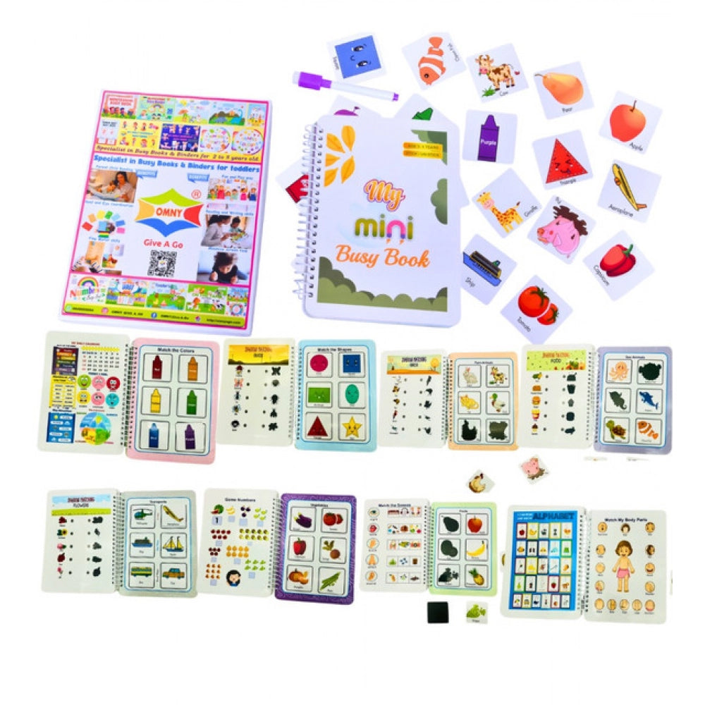 Generic Montessori Busy Book Benefits– Complete Early Learning Activity Book (2–4 Years, Multicolor)