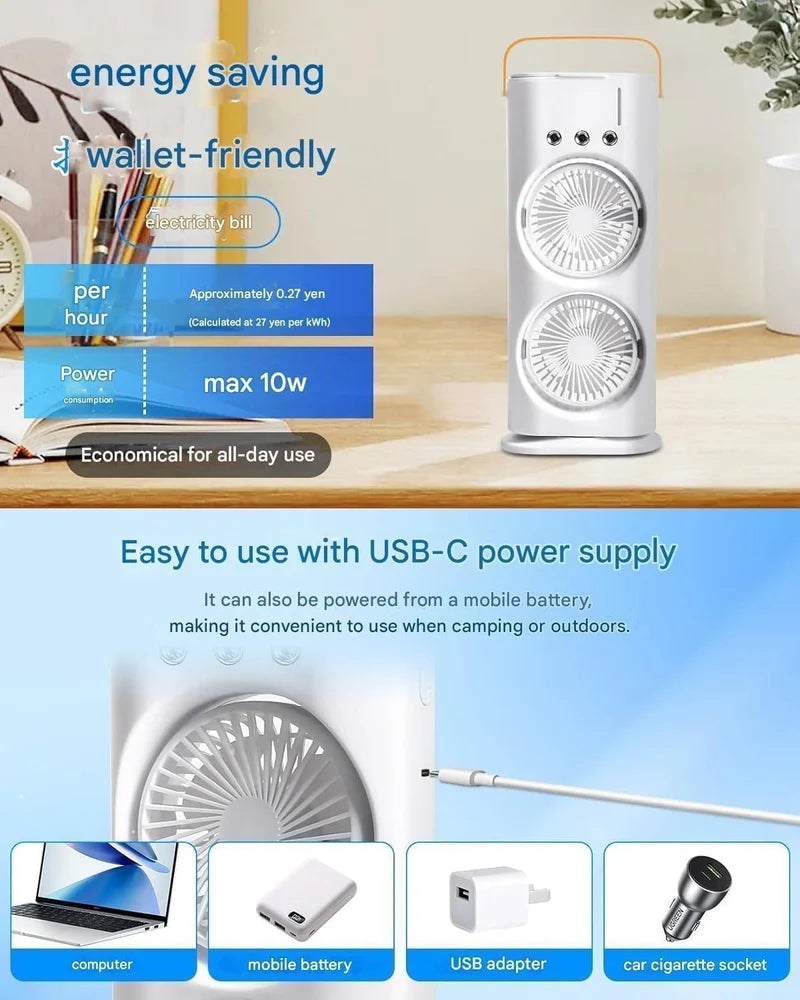 Plastic Double Sided Cooling Fan