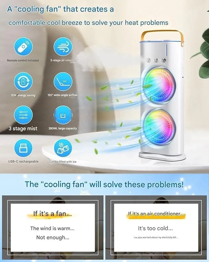 Plastic Double Sided Cooling Fan